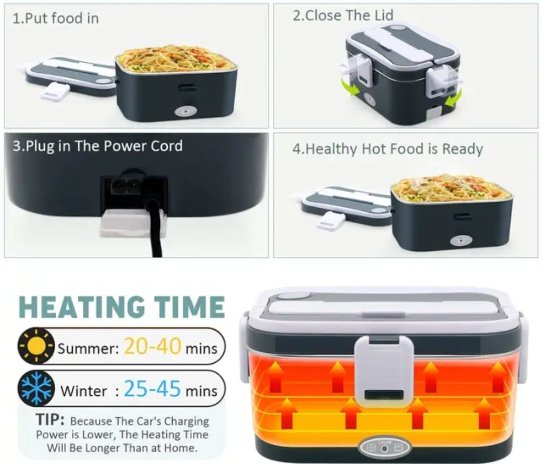 1.8L Self Heating Electic Lunch Box