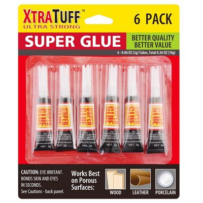 Xtra Tuff Super Glue 6PK